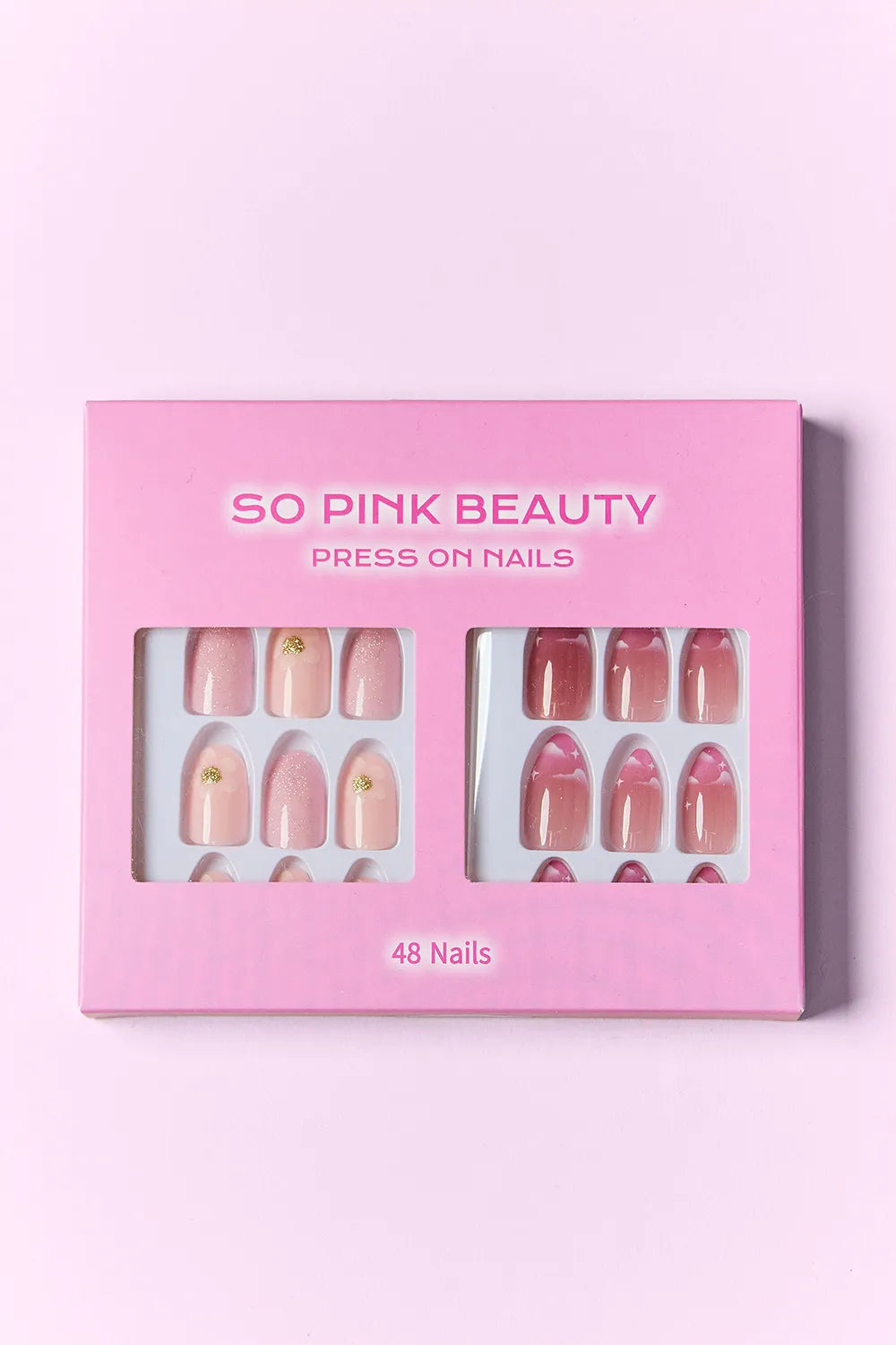 SO PINK BEAUTY Press On Nails 2 Packs.