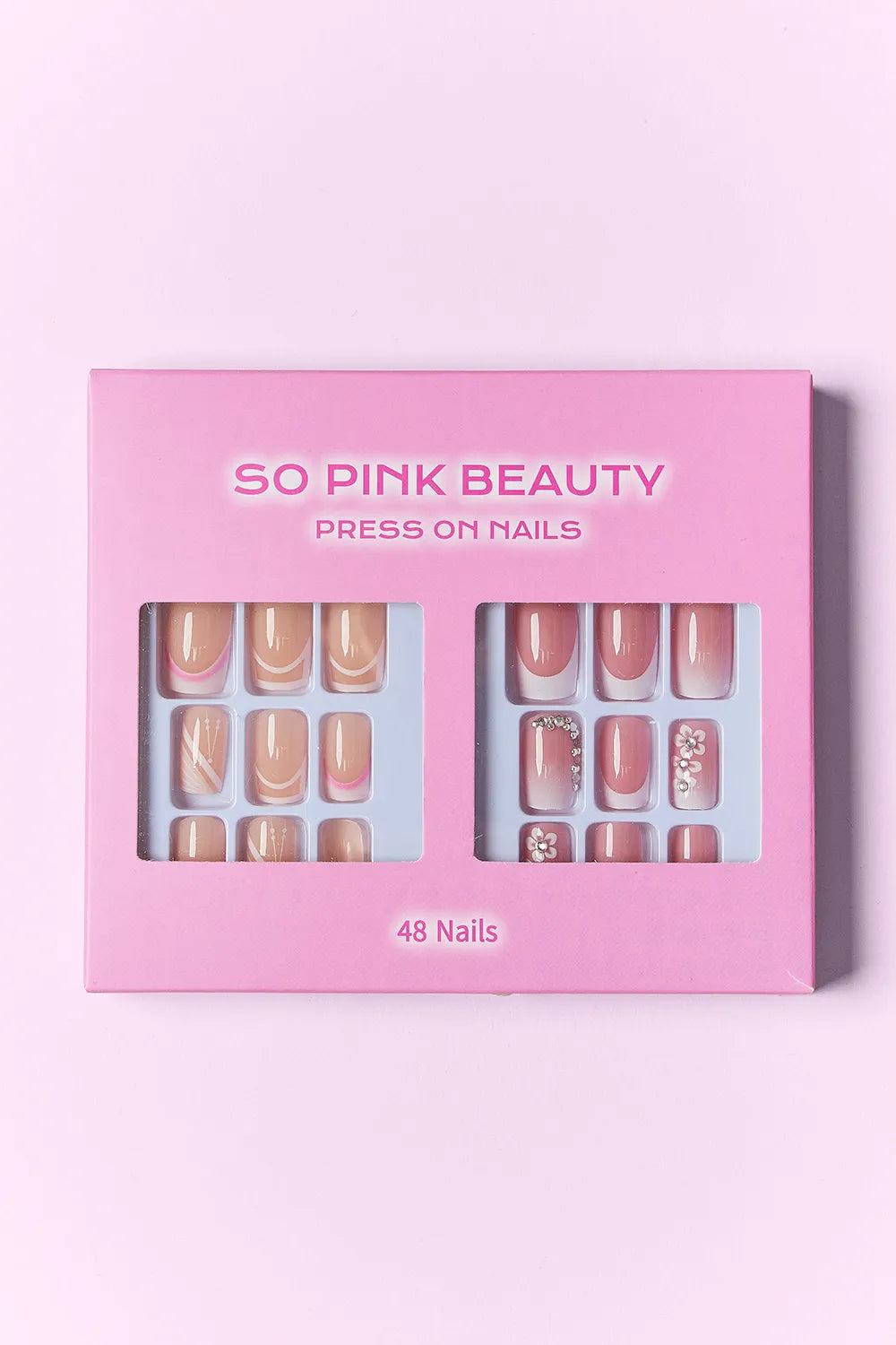 SO PINK BEAUTY Press On Nails 2 Packs.