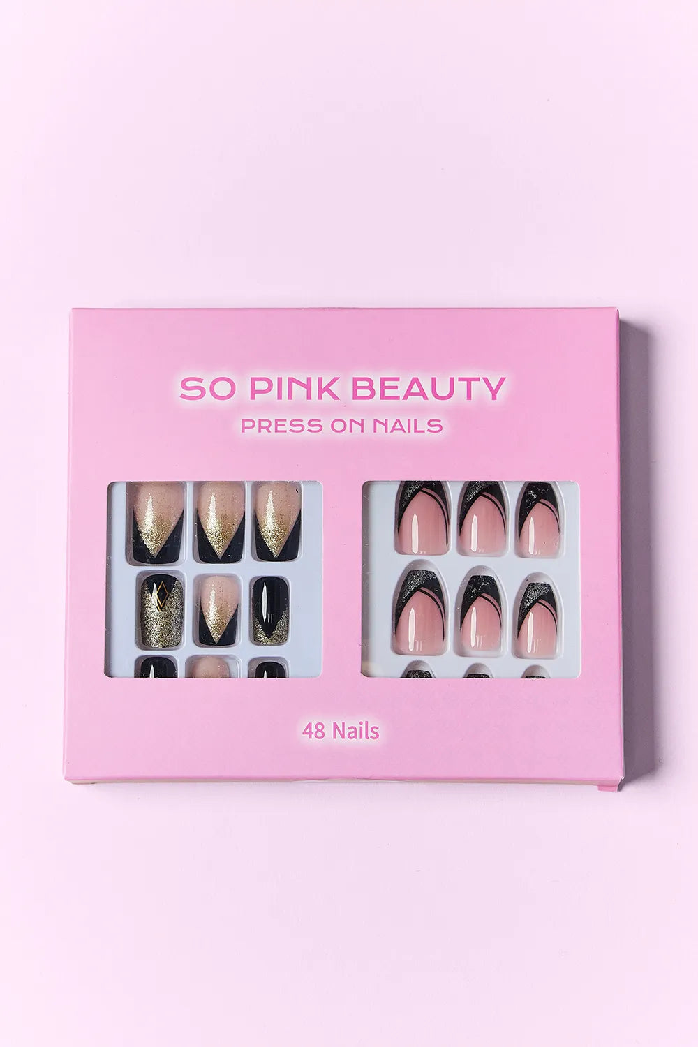 SO PINK BEAUTY Press On Nails 2 Packs.