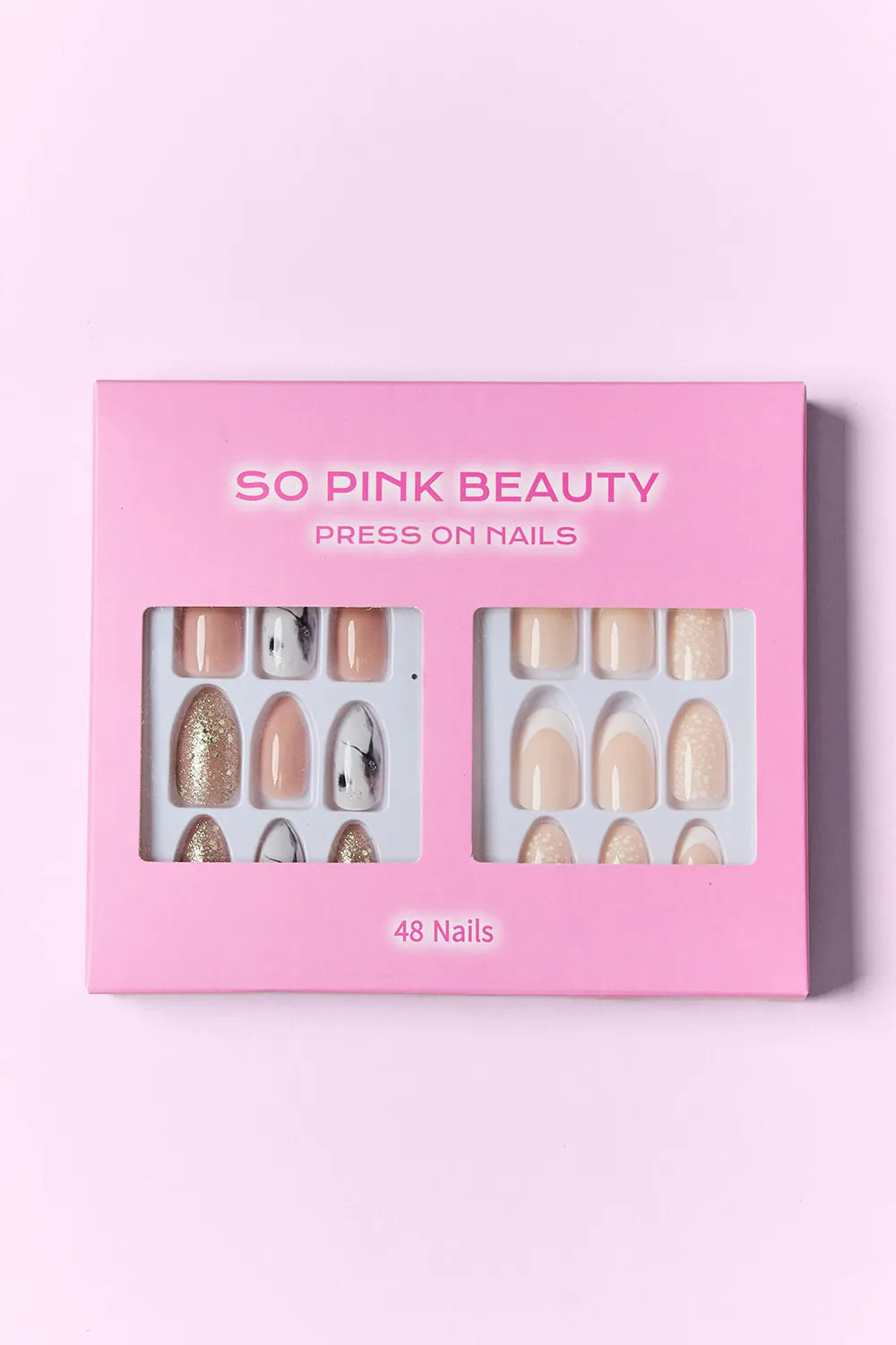 SO PINK BEAUTY Press On Nails 2 Packs.