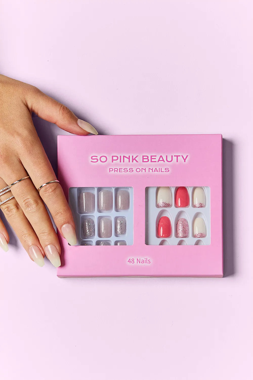SO PINK BEAUTY Press On Nails 2 Packs.