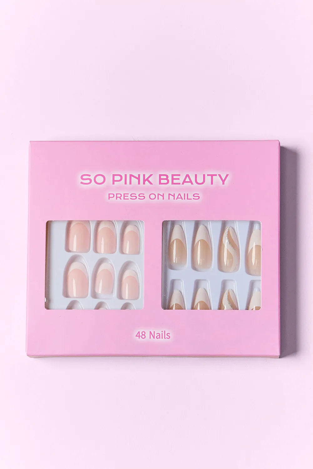 SO PINK BEAUTY Press On Nails 2 Packs.