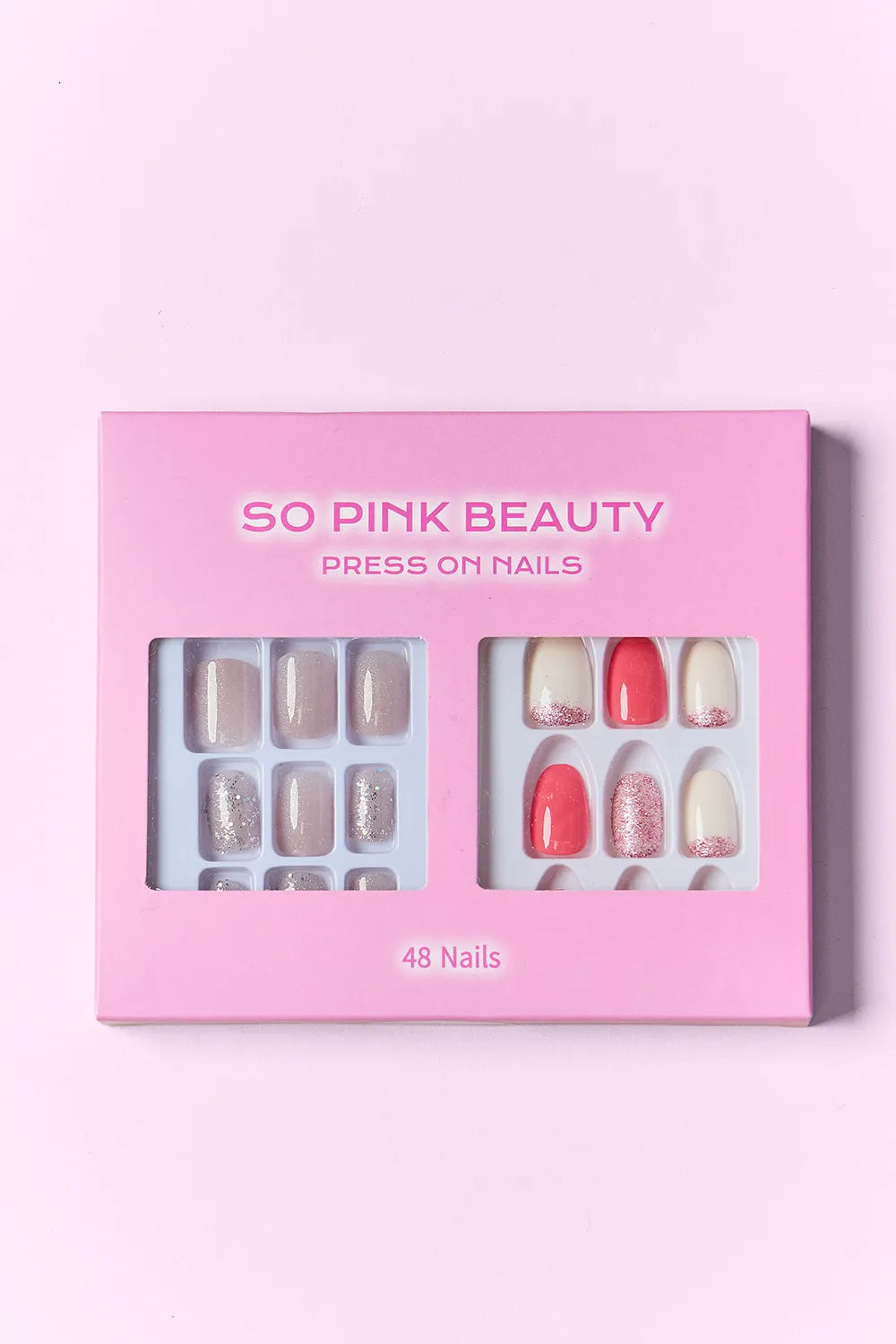 SO PINK BEAUTY Press On Nails 2 Packs.