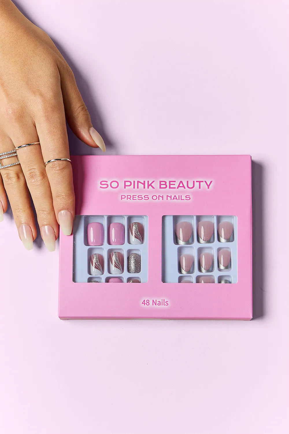 SO PINK BEAUTY Press On Nails 2 Packs.