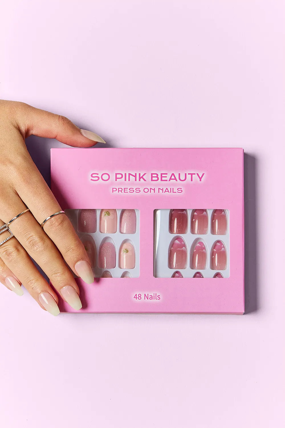 SO PINK BEAUTY Press On Nails 2 Packs.