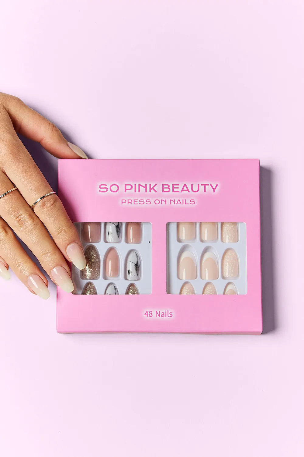 SO PINK BEAUTY Press On Nails 2 Packs.